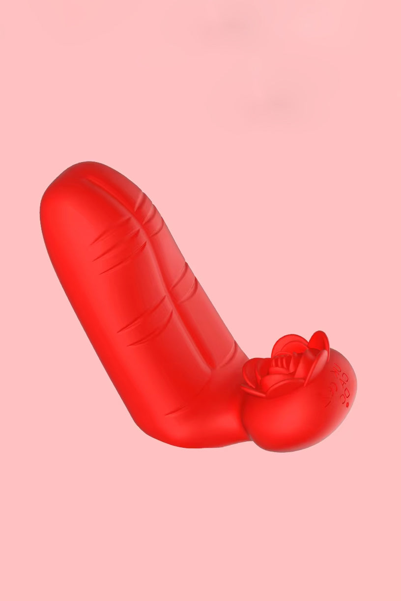 wearable finger vibrator rose toy clitoral stimulator couples toy waterproof